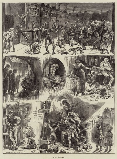 Een dag in de stad door Harry Furniss